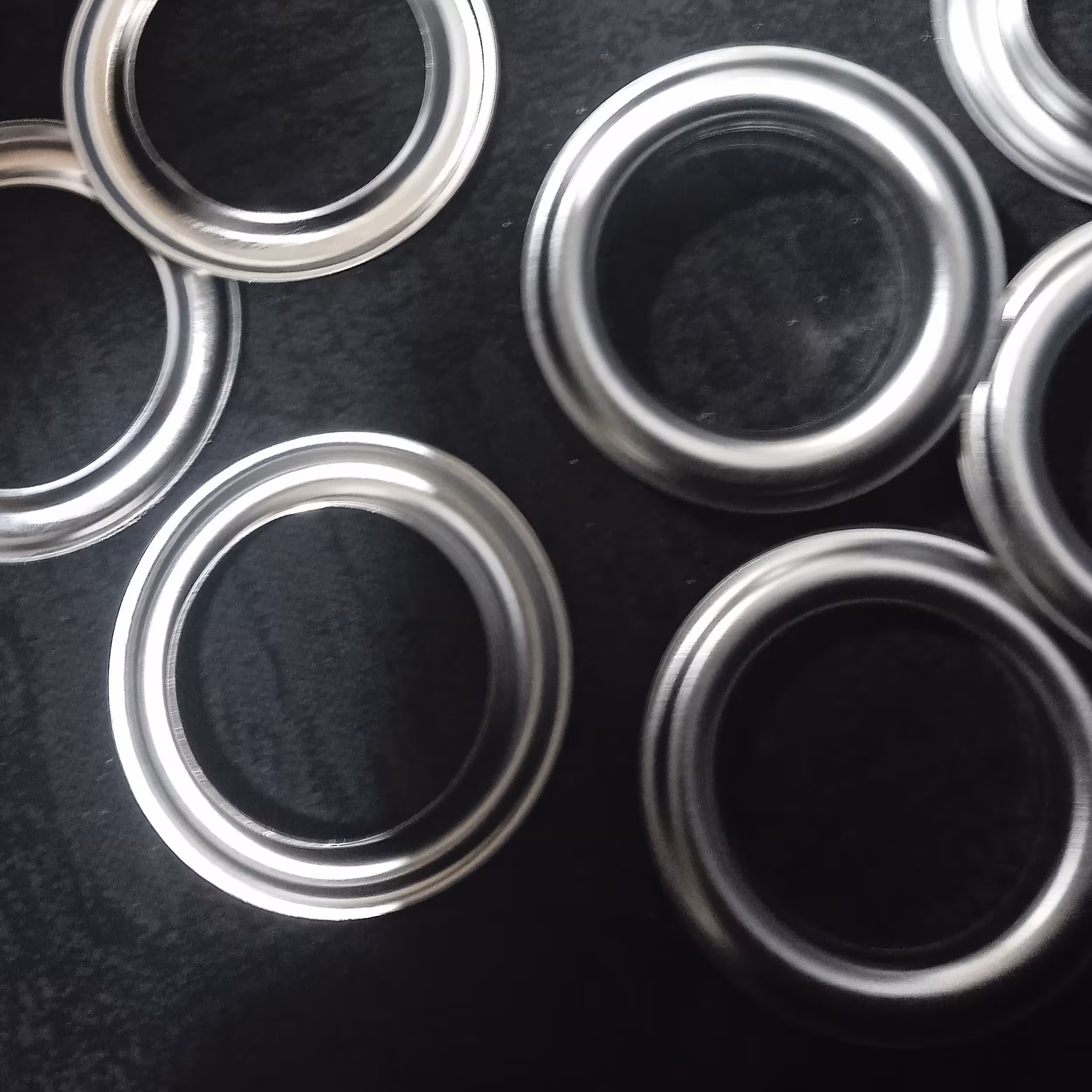 حلقه خارجی سایز 60رنگ استیل یک عددی با واشر 