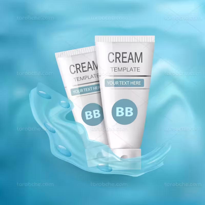 وکتور کرم تیوپی آبی | گرافیک با طعم تربچه