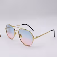 عینک آفتابی مردانه و زنانه خلبانی 01 دارای یووی 400(رنگ صورتی -آبی)