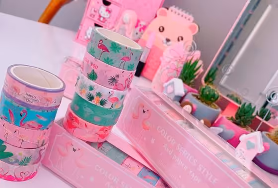 چسب واشی طرح فلامینگو