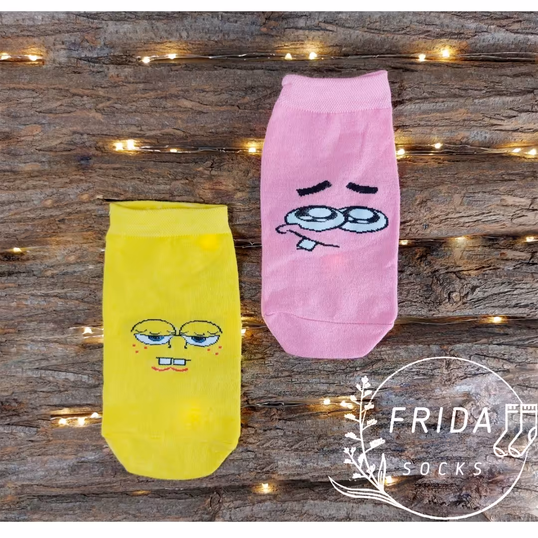 جوراب تا به تا باب اسفنجے و پاتریک دخترونه سایز36 تا41