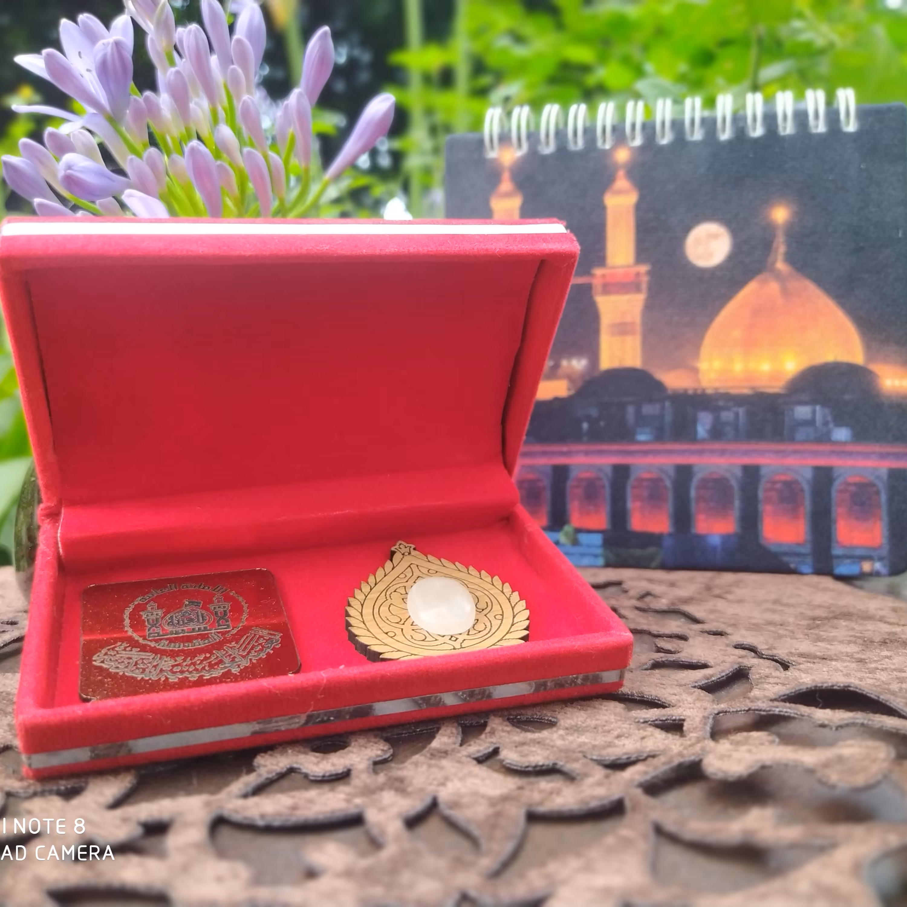 نگین انگشتری سنگ حرم امام حسین علیه السلام(ع)