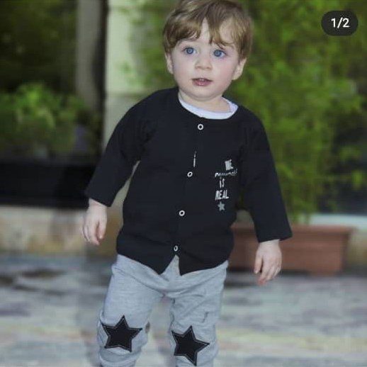 سه تکه نوزادی پنبه طرح ستاره مناسب سایز نوزاد تا یکسال رنگبندی مطابق تصویر محصول