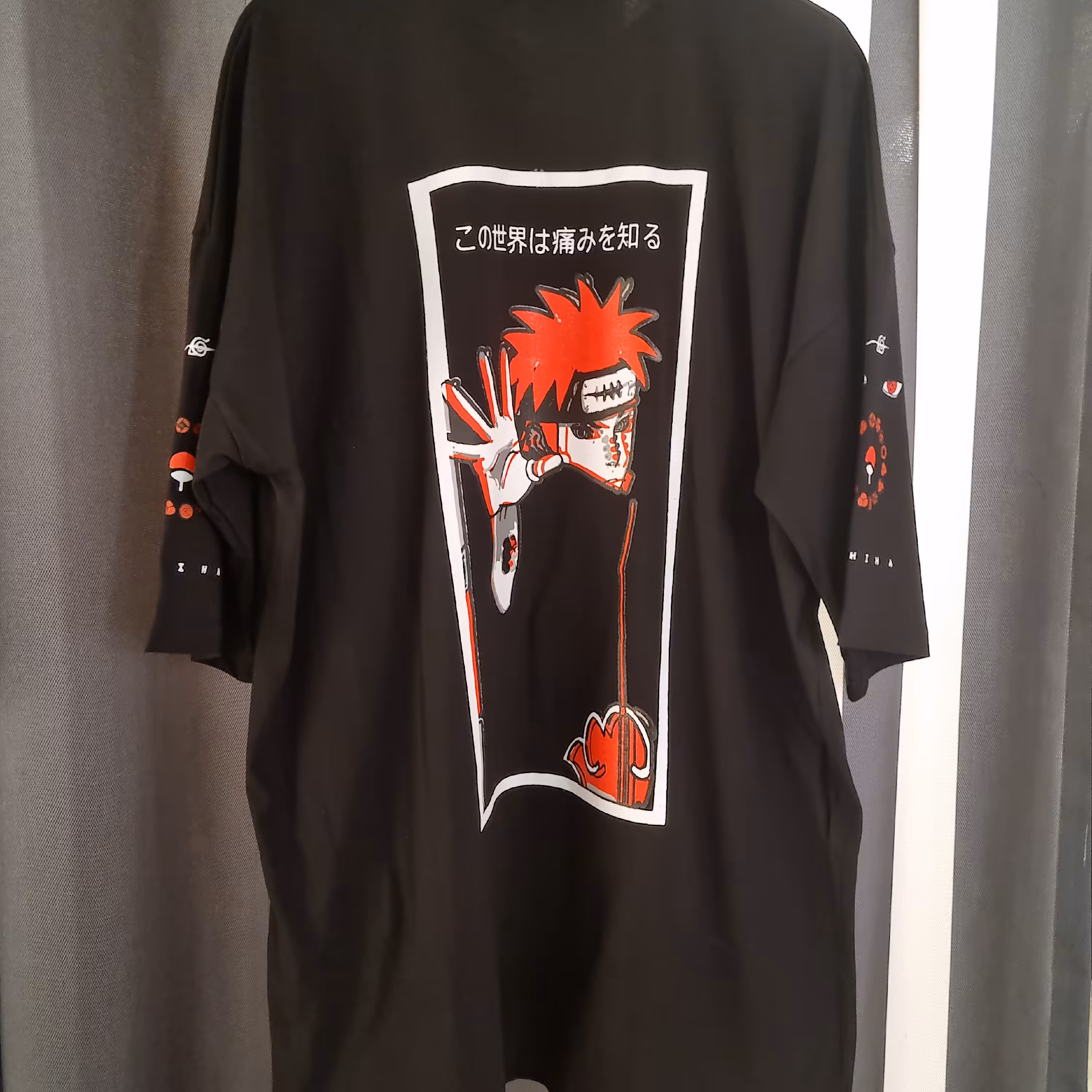 تیشرت انیمه ناروتو پین فول لش قواره آزاد مناسب همه سنین سایز بندی 3 ایکس 4 ایکس فوق با کیفیت ارسال رایگان