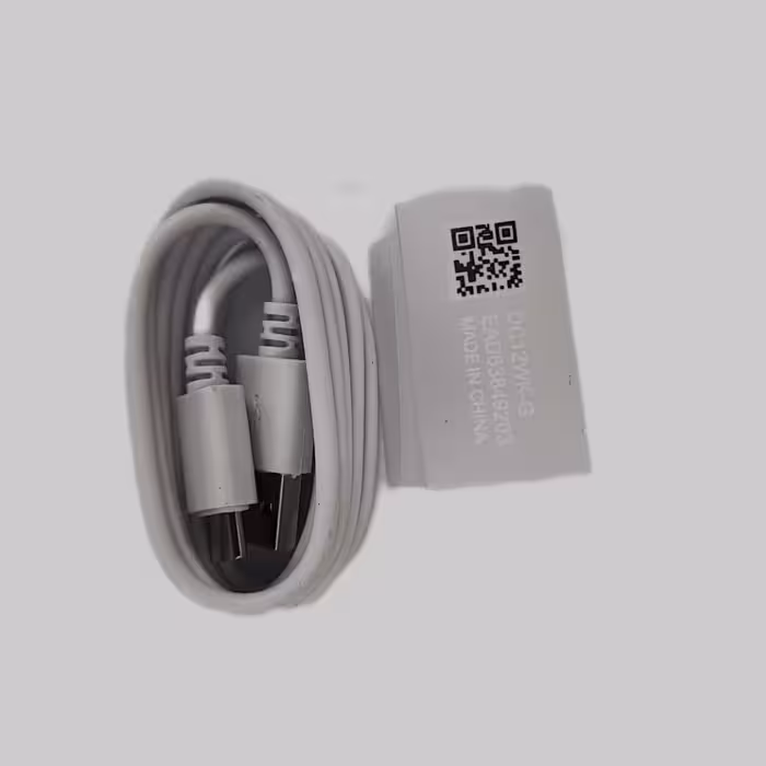   سیم شارژر  تایپ سی  دیتا دار  کیفیت عالی تک رنگ سفید 