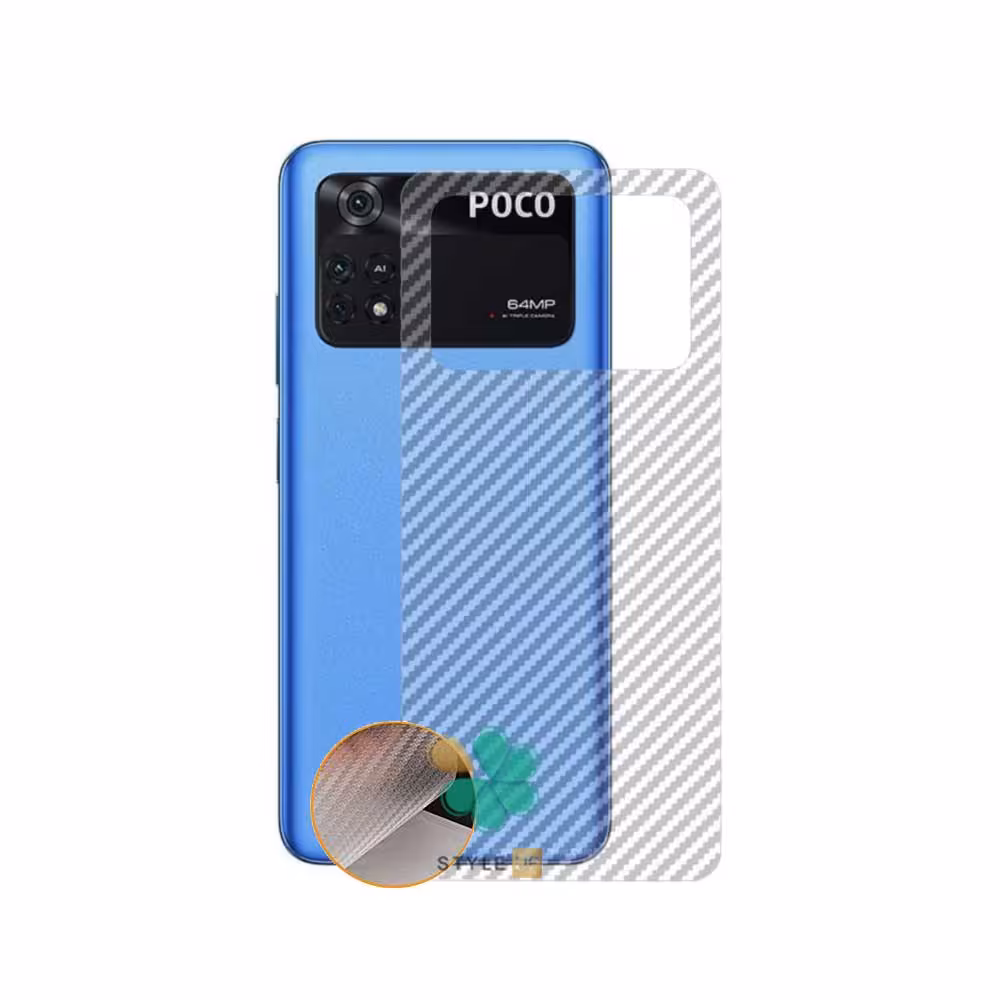 برچسب نانو پشت کربنی گوشی مناسب Xiaomi Poco M4 Pro