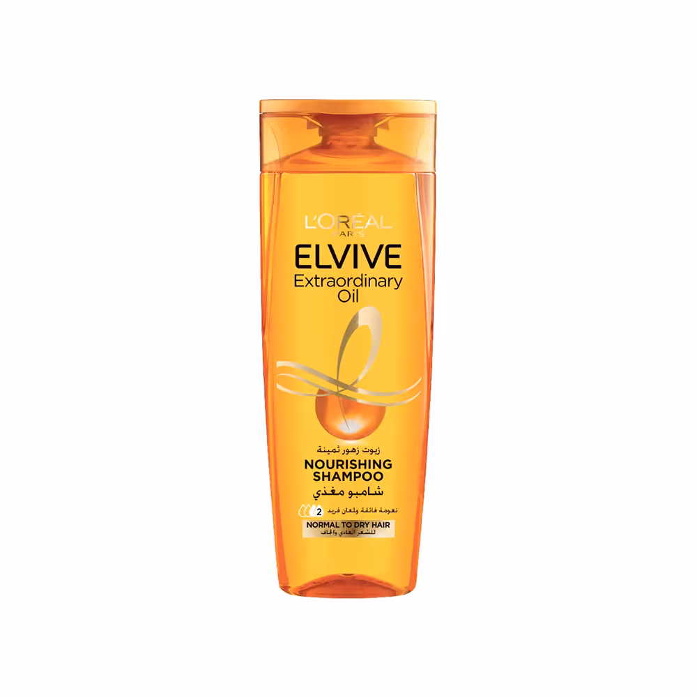 شامپو تقویت کننده السیو لورال موهای خشک L'oreal Elvive Extraordinary Oil Nourishing Shampoo
