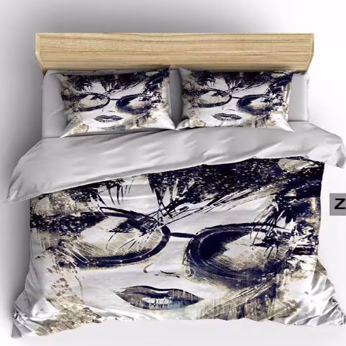 سرویس روتختی 2 نفره تنسل چاپی برندترک لند(Turk Land) z 274