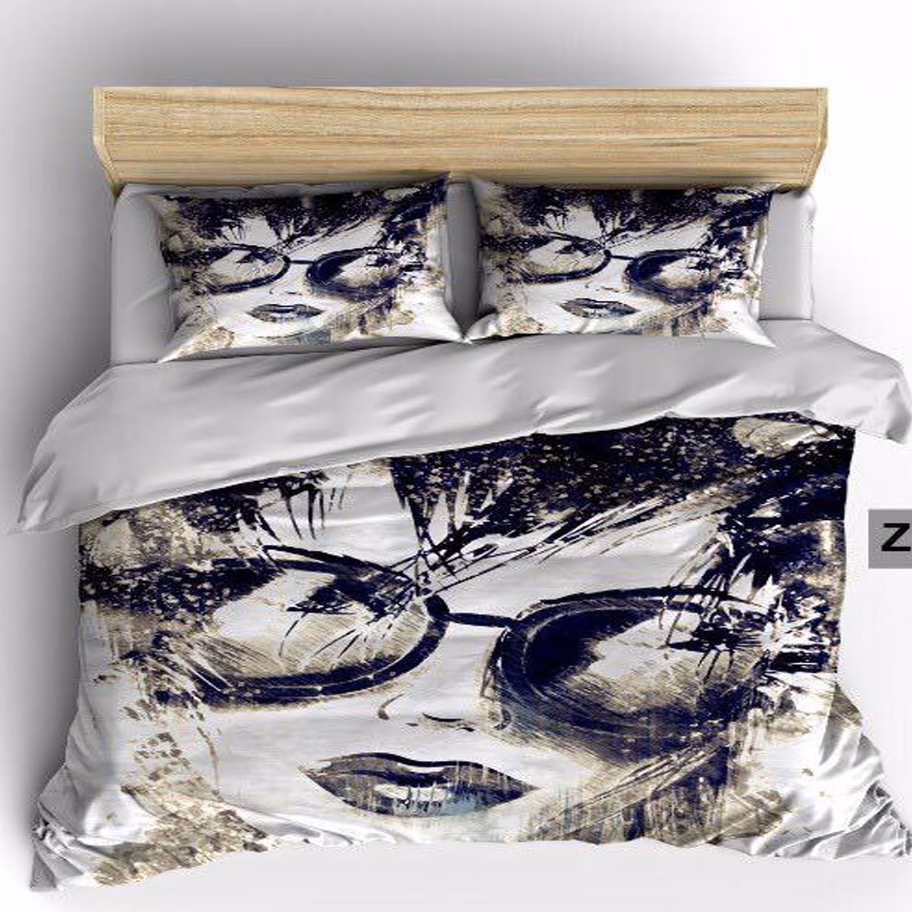 سرویس روتختی 2 نفره تنسل چاپی برندترک لند(Turk Land) z 274