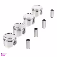 پیستون موتور سایز استاندارد و گژن پین عظام کد 7340 مناسب برای پراید مجموعه 8 عددی