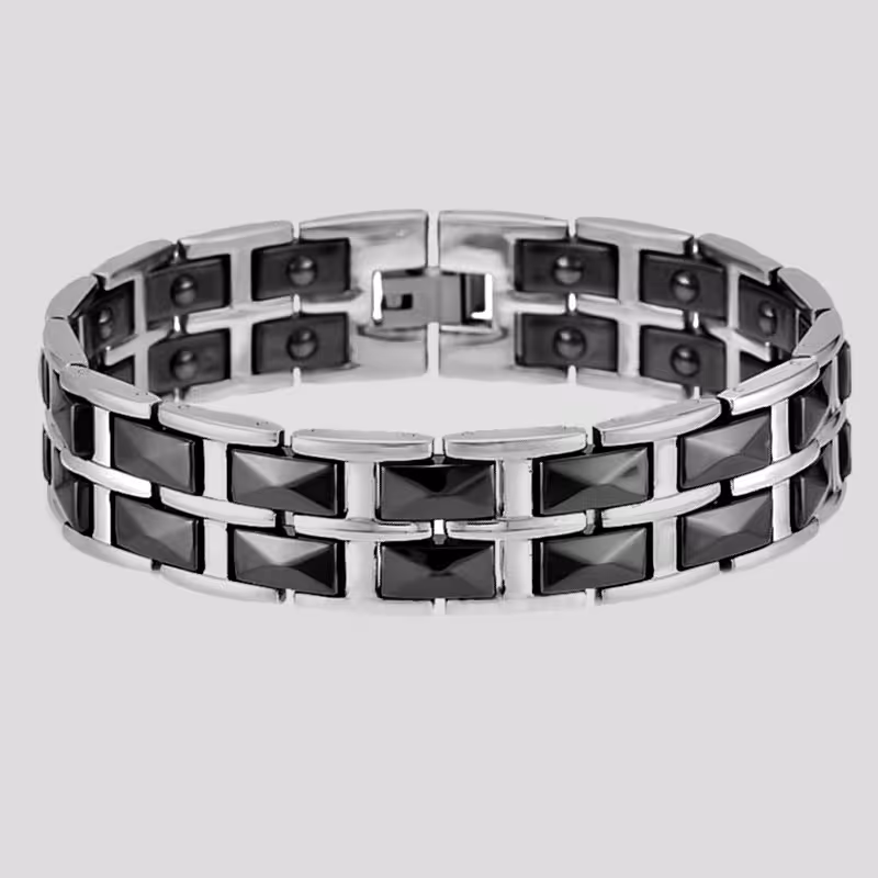 دستبند سلامت مغناطیسی مدل hematite کد 1m