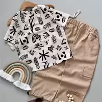 تیشرت و شلوار لینن کارگو