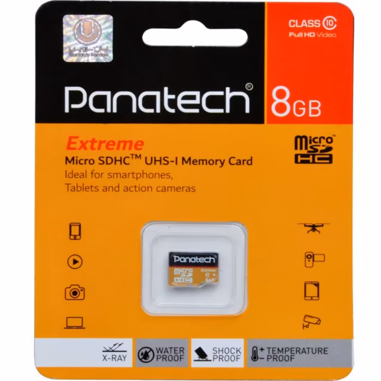 کارت حافظه microSDHC پاناتک کلاس 10 استاندارد سرعت 30 MBps ظرفیت 8 گیگابایت