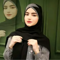 هد روسری چهار پیله ضربدری مجلسی