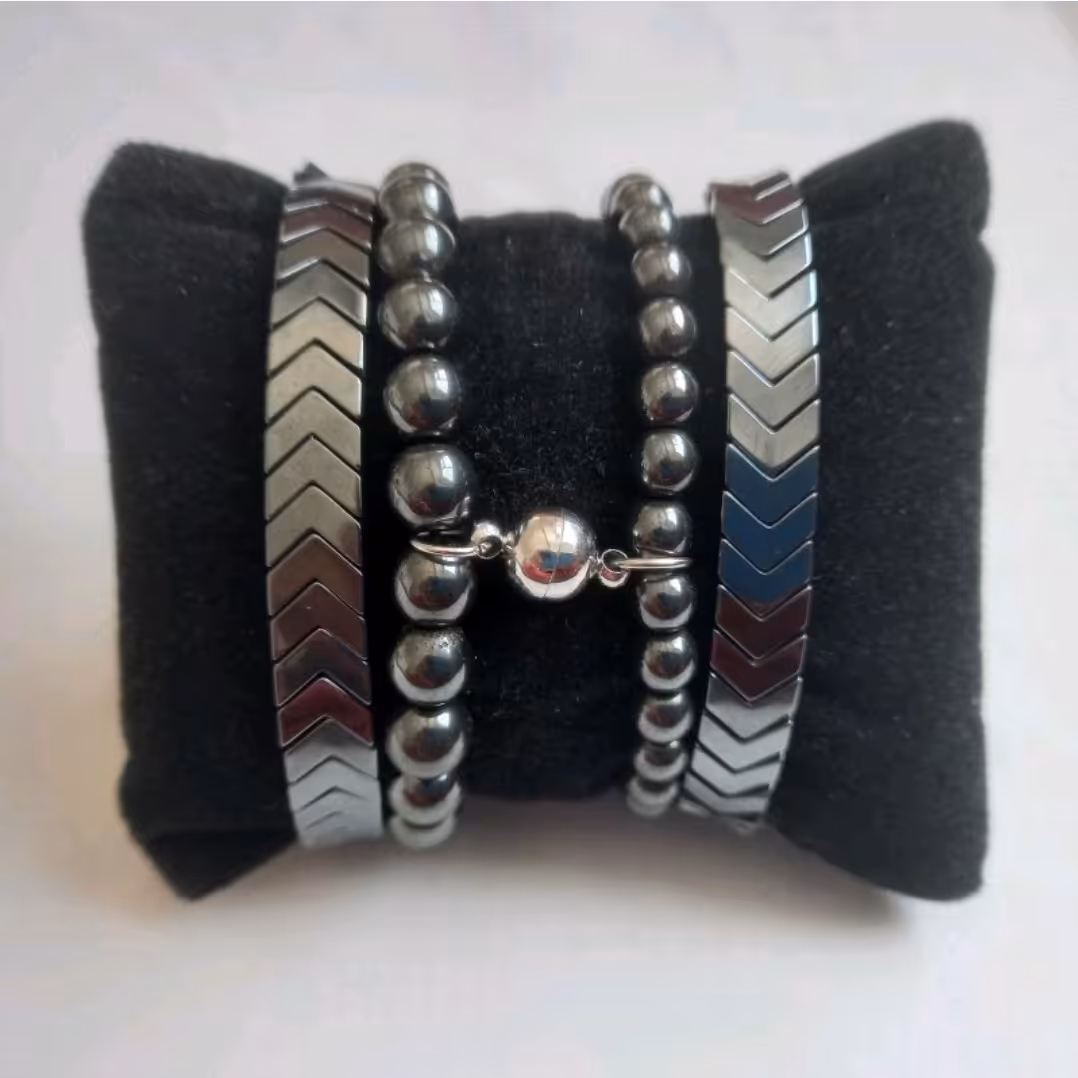 دستبند حدید مگنتی ست شامل 4 عدد دستبند  