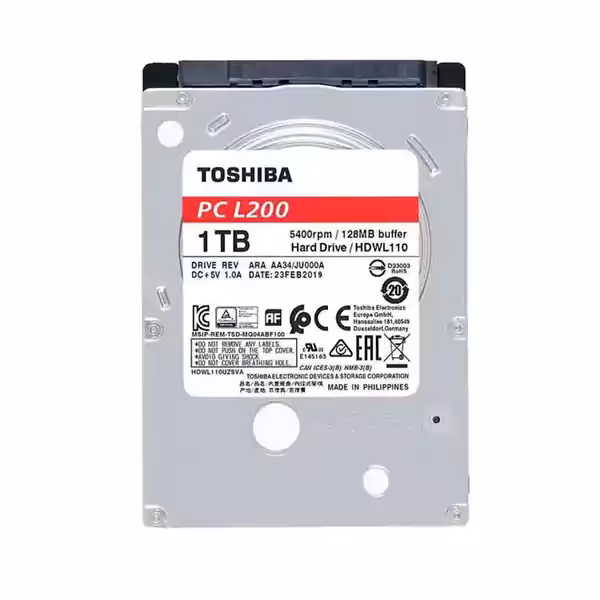 هارددیسک اینترنال توشیبا مدل L200 ظرفیت 1 ترابایت - پردیس پازار
