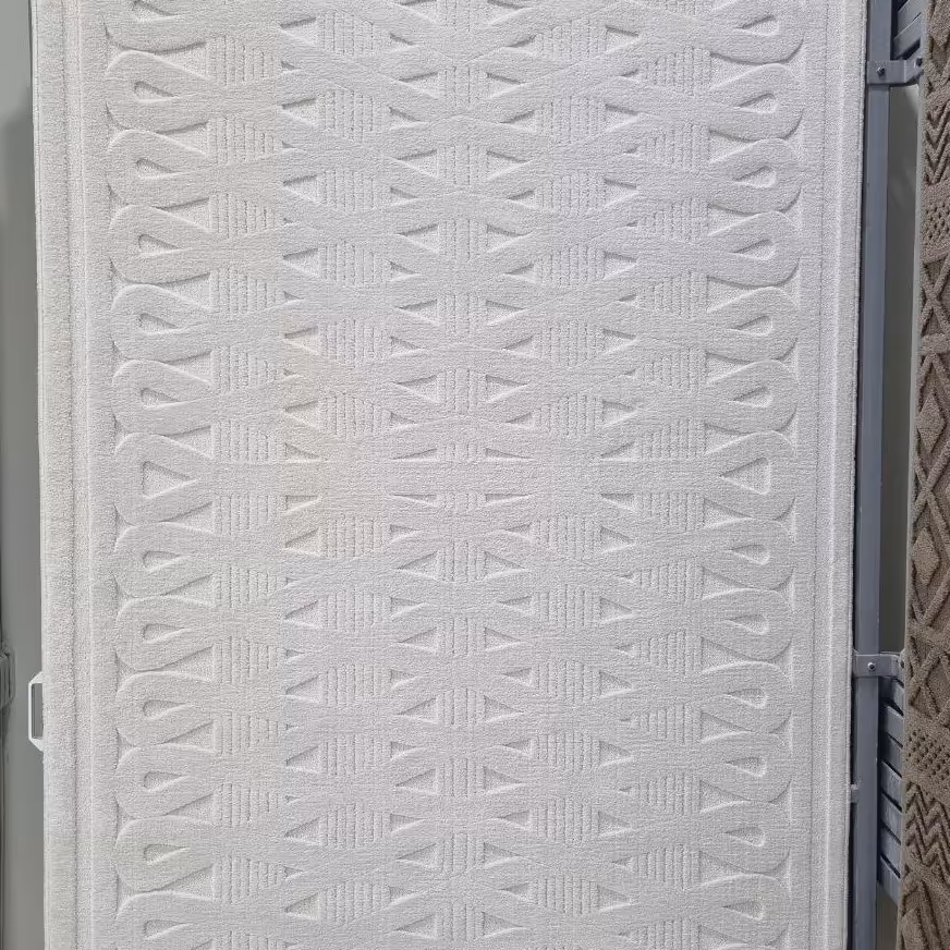 فرش پاتریس  فرش گلیم مدرن 400شانه طرح آبنوس کرم قالیچه 4متری