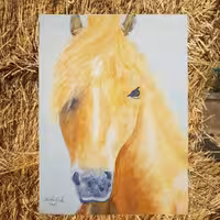 تابلو نقاشی اسب رنگ روغن  🎨🐴 