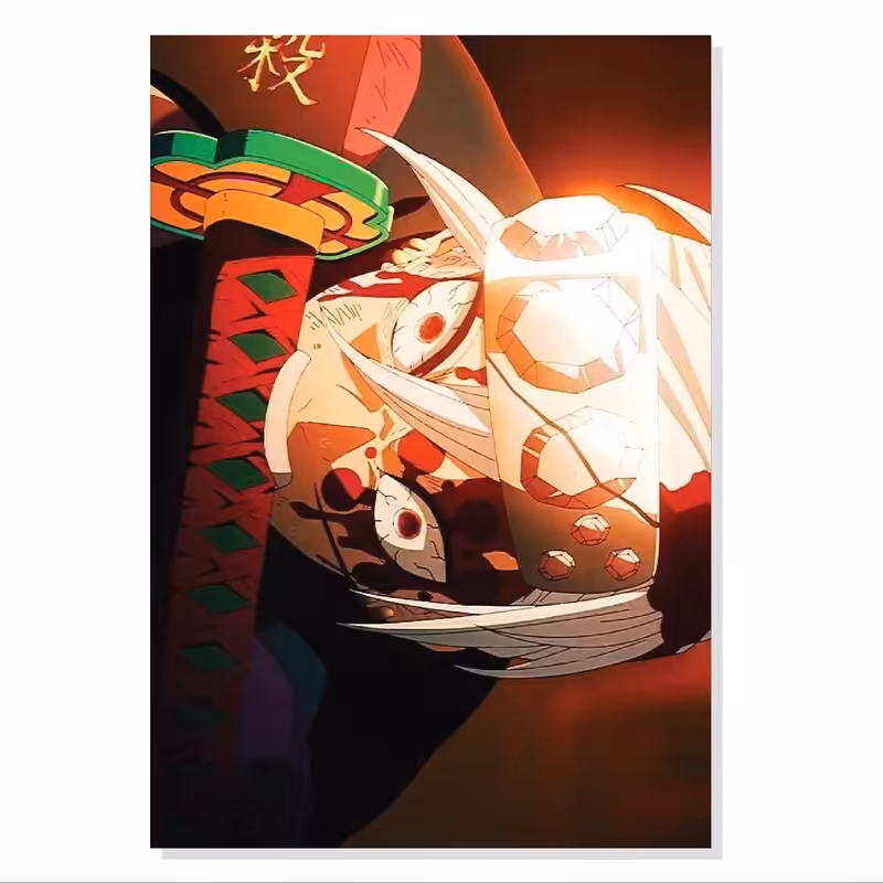 تابلو. شاسی طرح انیمه شیطان کش Kimetsu no Yaiba Demon Slayer مدل M0423
