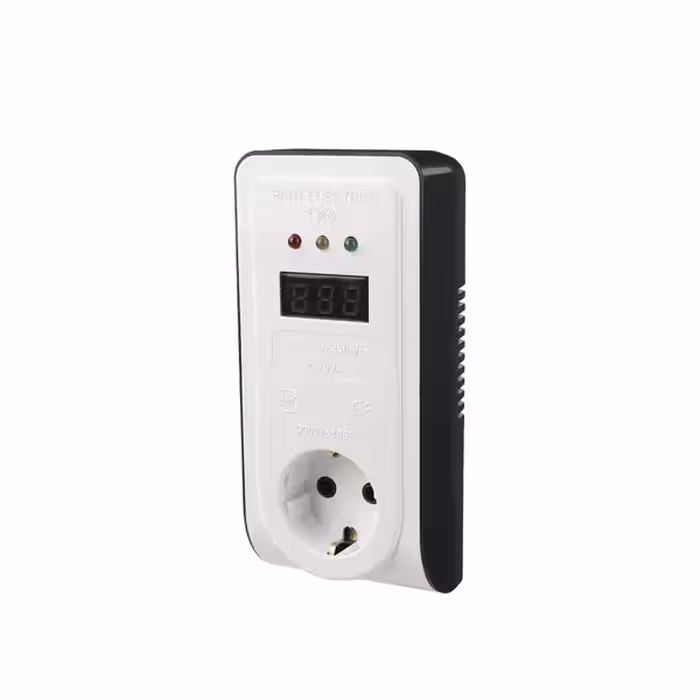 محافظ دوشاخه دار پارت تک خانه ارت دار دیجیتال 10 آمپر پکیچ کد 2836