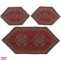 ست 3 تکه رومیزی ترمه کد TRSETE52