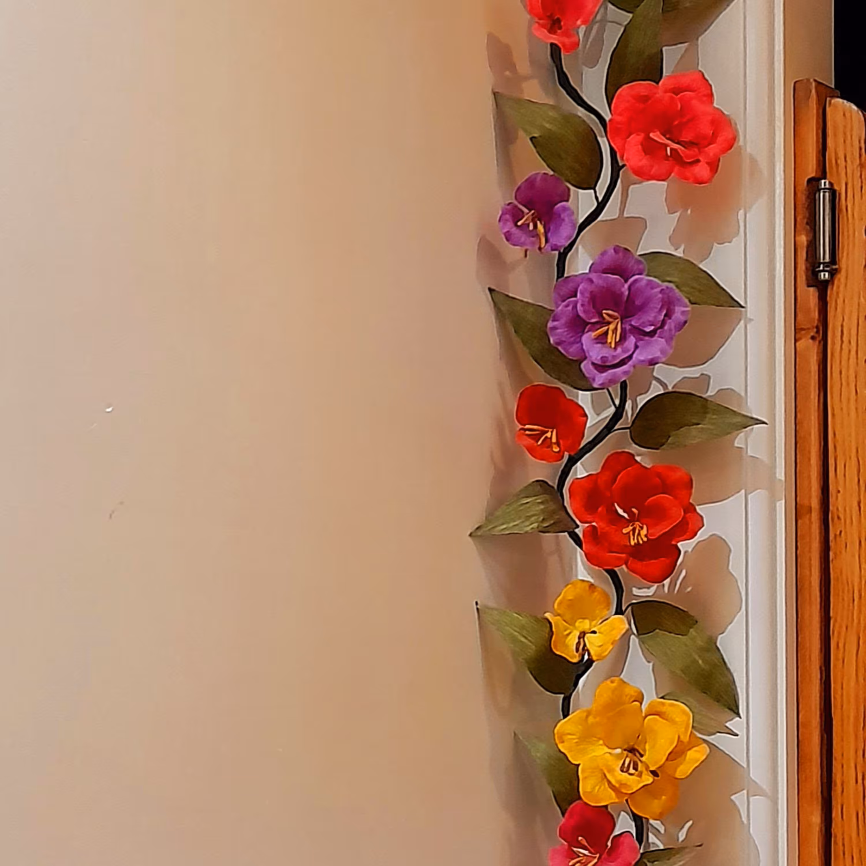 ریسه پیچ گل لمسی 