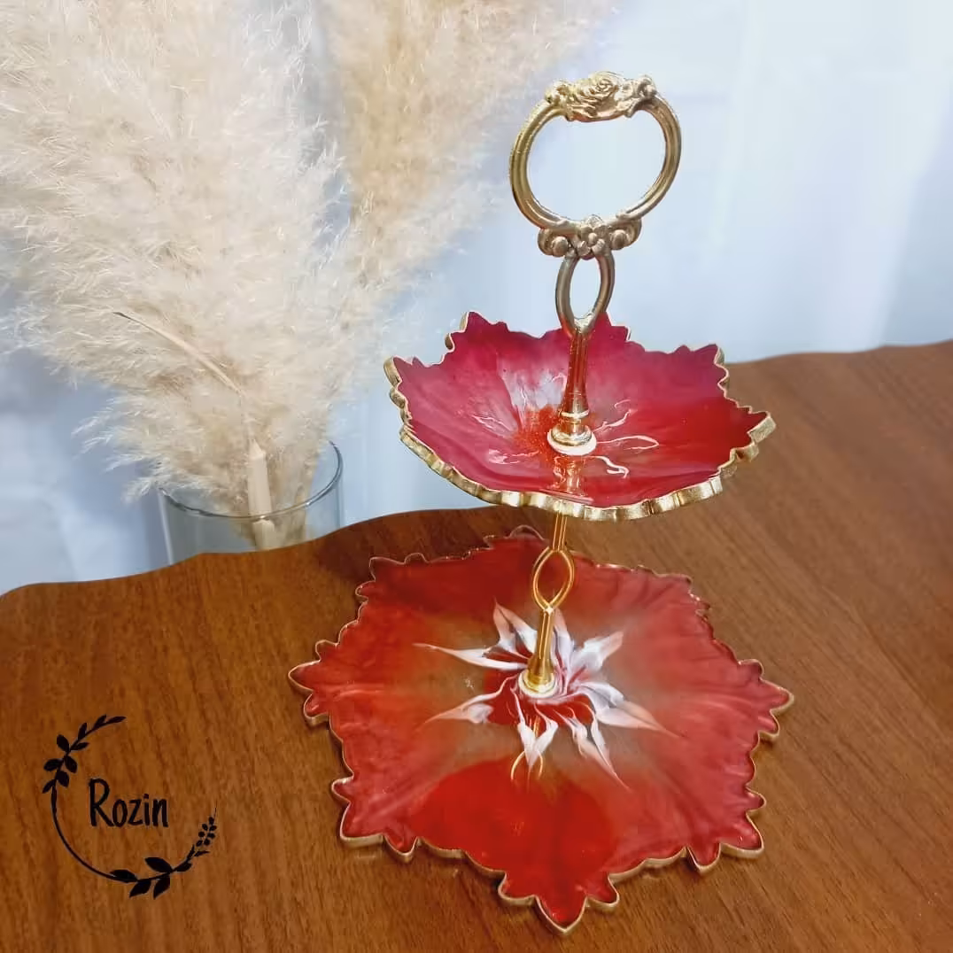 شیرینی خوری دو طبقه تمام رزین