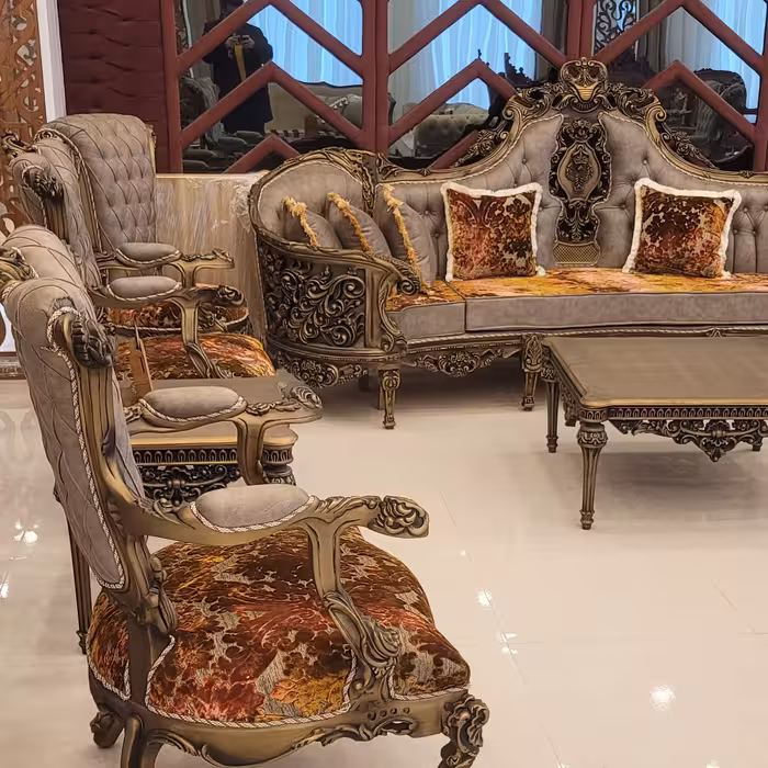 مبلمان 9ونفره سوپر لاکچری 