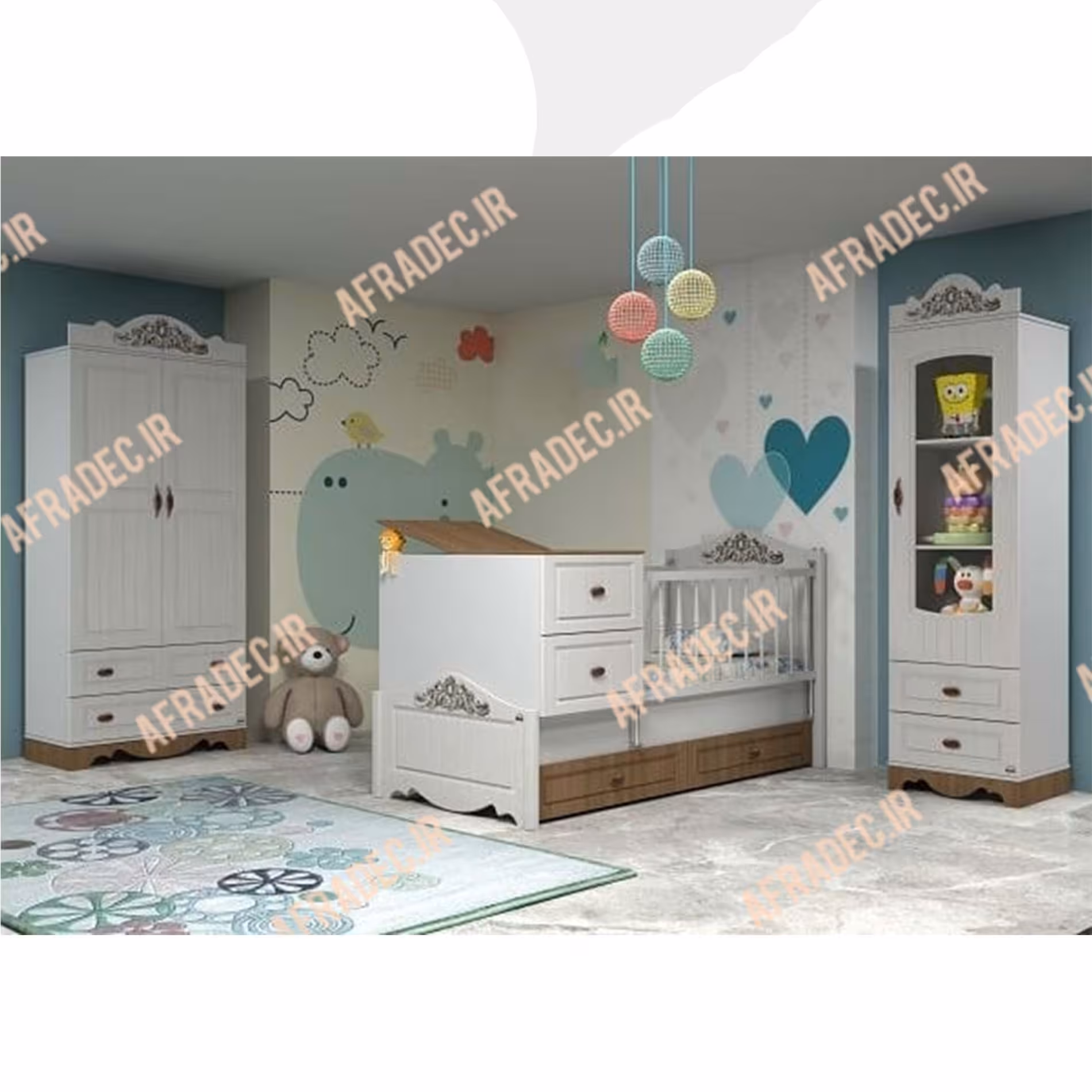 سرویس خواب نوزاد به نوجوان مدل برناردو