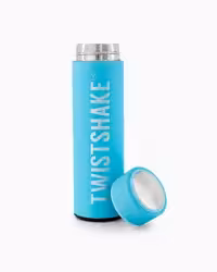 فلاسک تویست شیک مخصوص اب سرد و گرم   سرد و گرم 420 میلی لیتر رنگ آبی با جنس فولاد ضد زنگ تویست شیک «Twistshake»