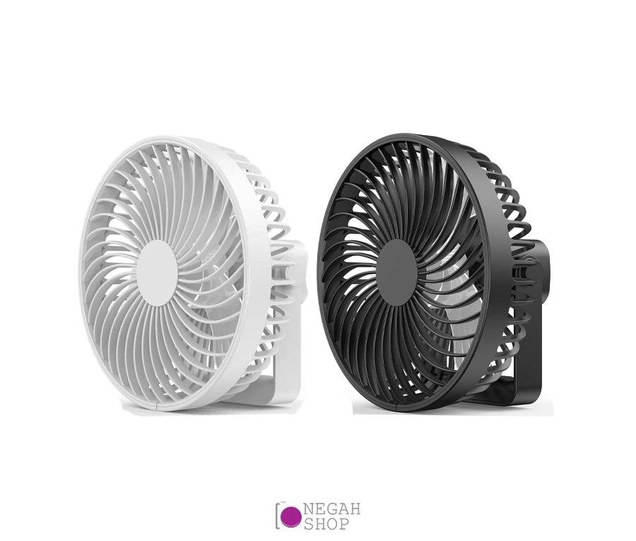 پنکه شارژی HP-F3 به همراه چراغ LED