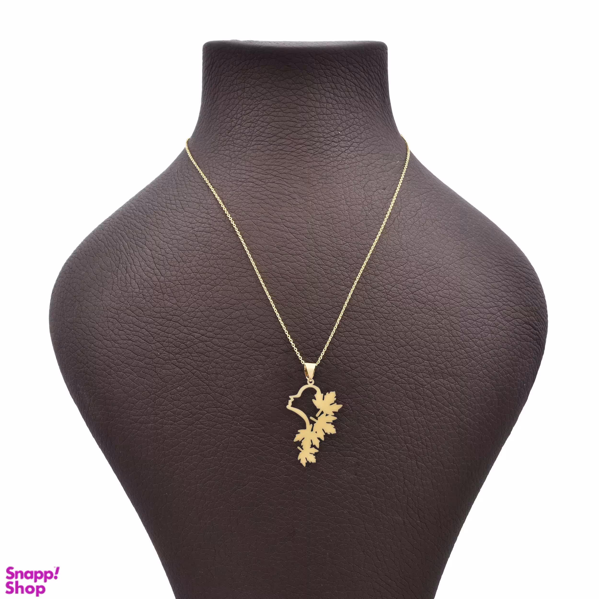 گردنبند طلای 18 عیار مدل دختر پاییزی کد Z27