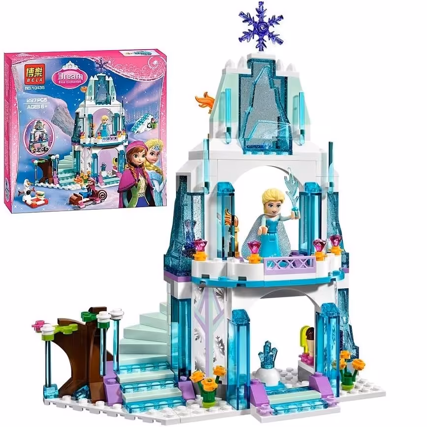 لگو قصر یخی فروزن مدل 297 قطعه ای(مناسب برای 6 سال به بالا)