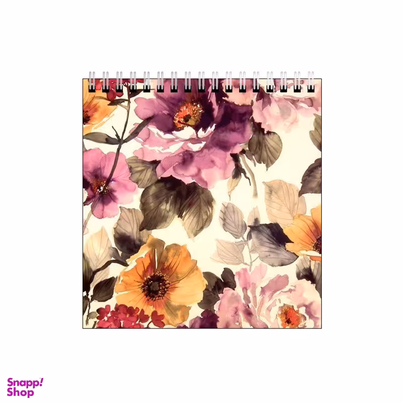 دفتر طراحی ۶۰ برگ طرح پترن گل گلی کلاسیک کد 1145112