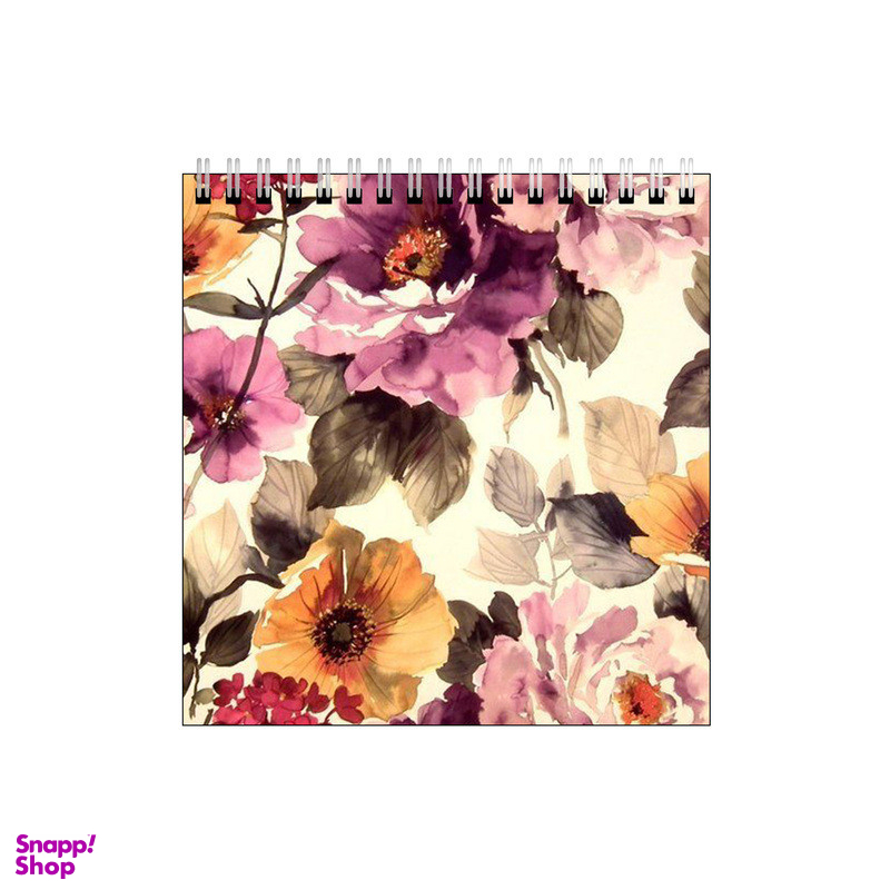 دفتر طراحی ۶۰ برگ طرح پترن گل گلی کلاسیک کد 1145112