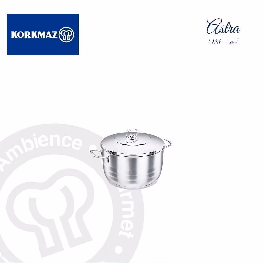 قابلمه استیل کروکماز ترکیه سایز 18 مدل 1894 طرح آسترا