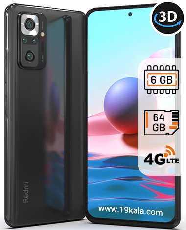 گوشی شیائومی Redmi Note 10 Pro ظرفیت 64 رم 6 گیگابایت