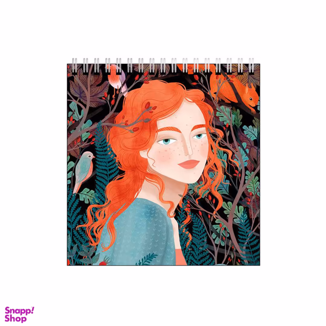 دفتر طراحی بامبیلیپ طرح دختر پاییزی و روباه کد 9979621