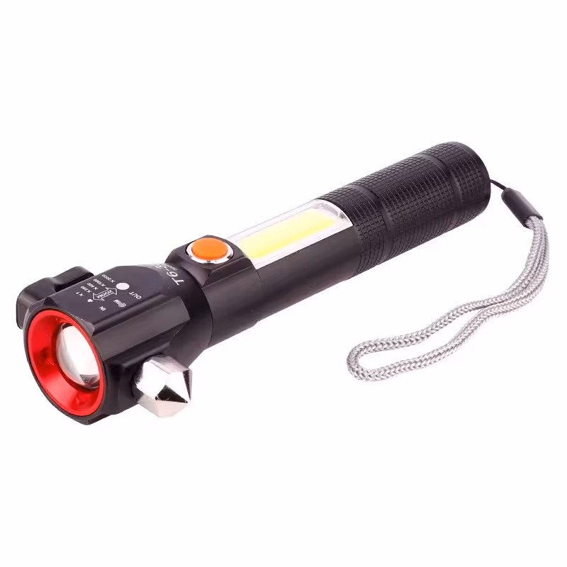 چراغ قوه چندکاره زوم دار مدل T6-38