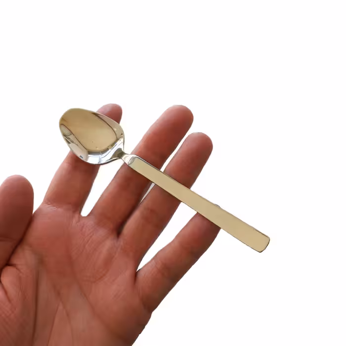 کد PM05 قاشق چای خوری صنایع استیل ایران ( پاشا ) مدل میلان براق کد 2 ( بسته 6 عددی )