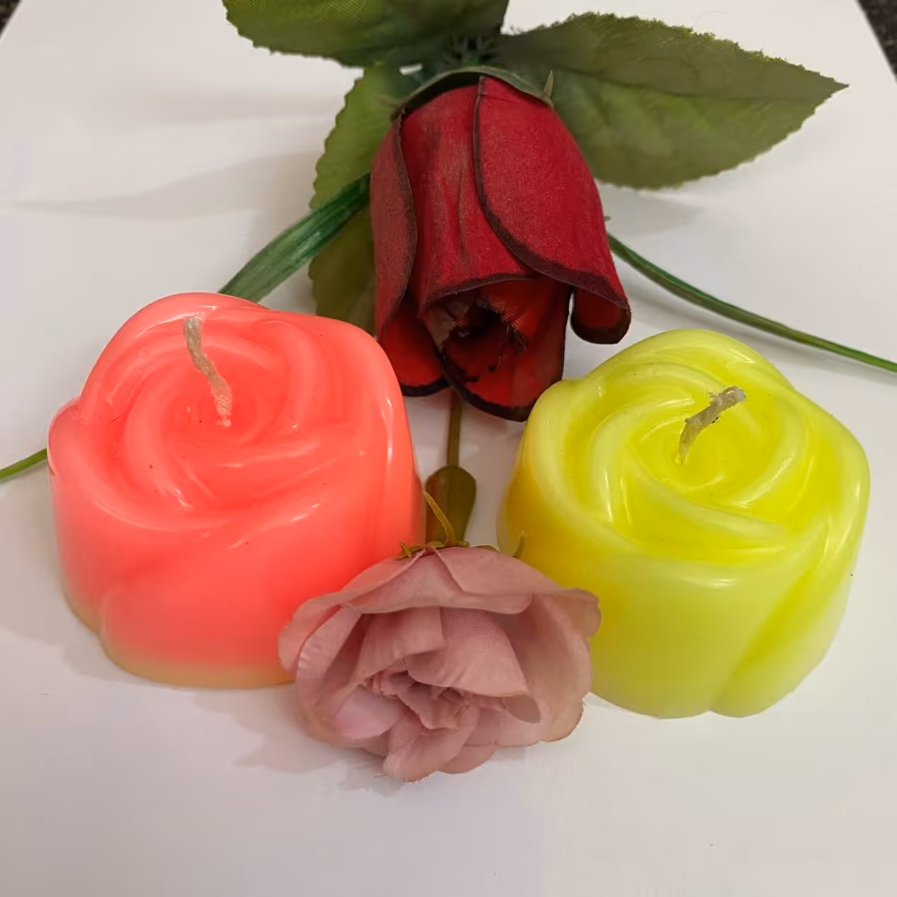 شمع مدل گل رز