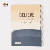 دفتر سیمی 100 برگ ایمان جلد سخت وزیری طرح102