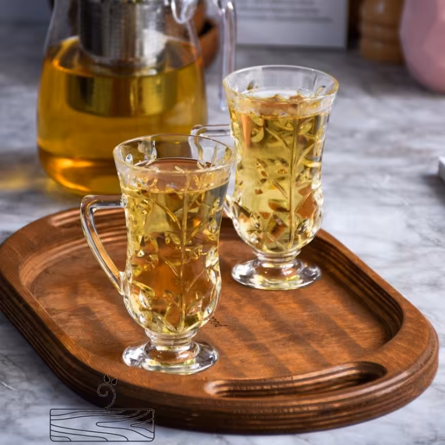 سینی چوبی بیضی بزرگ