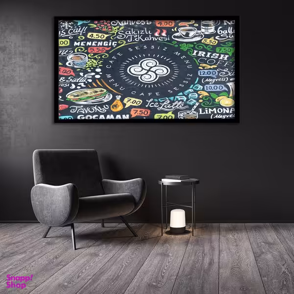 تابلو نوری بکلیت طرح منو رستوران مدل لایت باکس B137