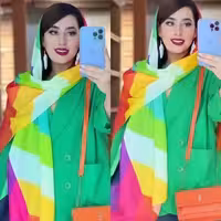 شال رنگین کمانی 9505