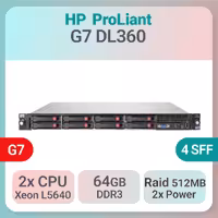 سرور  استوک HP ProLiant DL360 G7 کانفیگ F