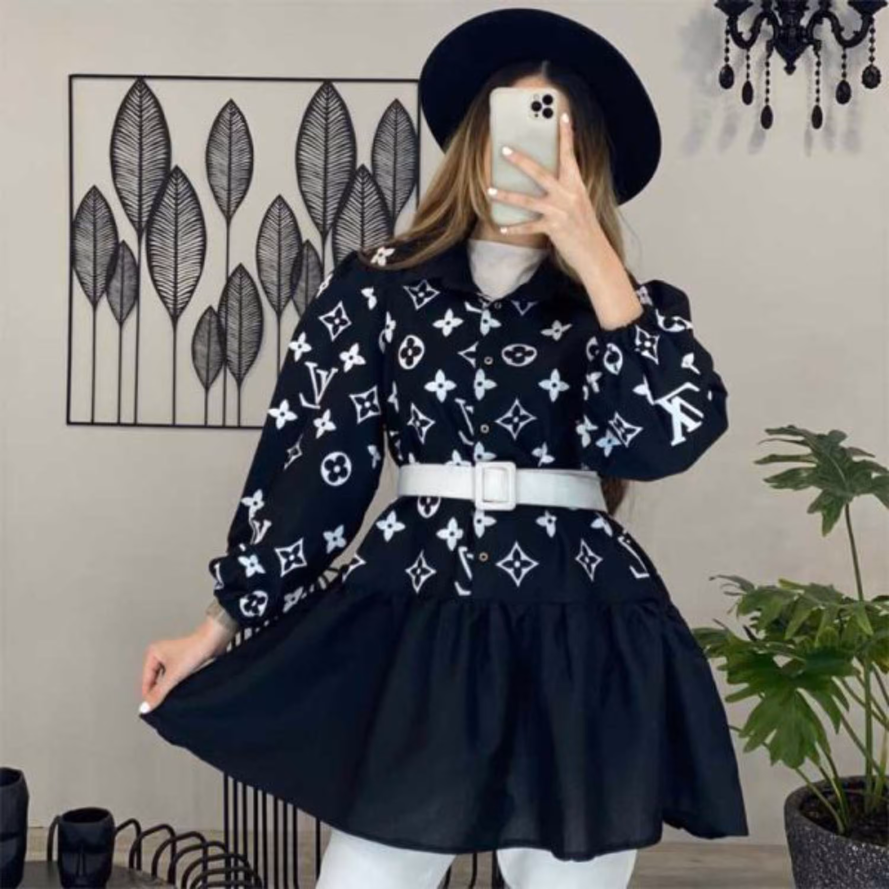 مانتو عروسکی پایین پیله مشکی