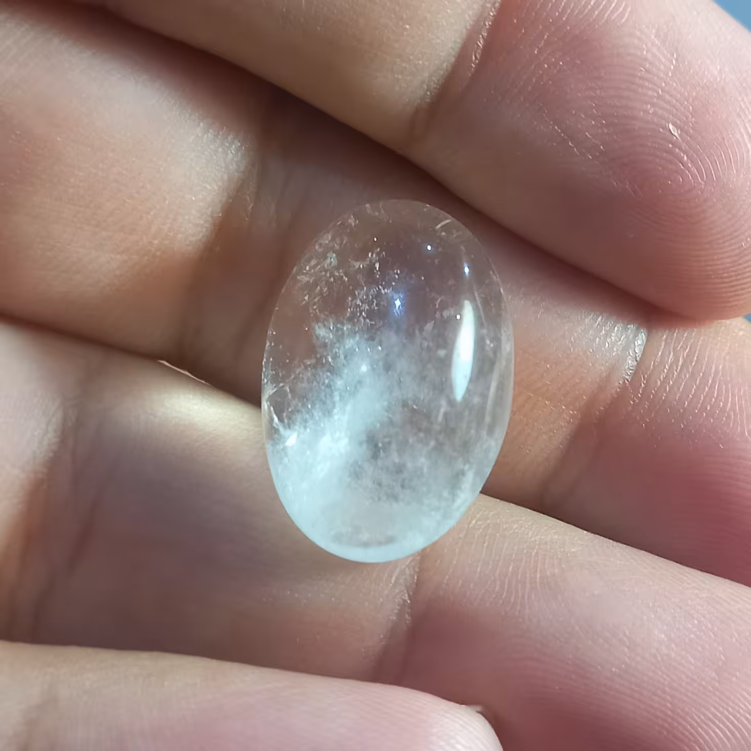 در نجف یخی معدنی و با اصالت بسیار زیبا با هاله ابری 