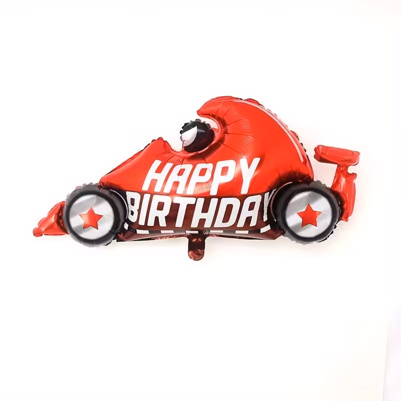 بادکنک فویلی مدل ماشین مسابقه ای هپی برث دی کد DB20