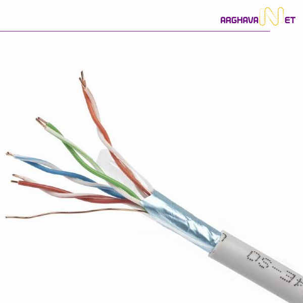 کابل شبکه لگراند Cat5e FTP روکش PVC حلقه 305 متری | شبکه ارغوان 021-41902